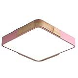 Deckenlampe , Quadratische 15,7 '' dimmbare LED-Leuchte 1,9 Zoll dicke, schlanke, moderne Deckenleuchte, weißes Finish, LED-Leuchte, Deckenhalterung, 24 W, 3000 K/4000 K/5000 K, for Schlafzimmer, Bade