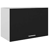FAMIROSA Hängeschrank Schwarz 60x31x40 cm Spanplatte