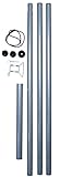 Sonnensegel Stahlmast-Set 2,5m hoch, 5tlg. Mast Segel