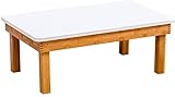 Teetisch Beistelltisch Lazy Bed Kleiner Tisch Japanischer einfacher klappbarer Couchtisch Rechteck Weiß Praktischer kleiner Esstisch Beistelltisch Heimdekoration/Weiß/60 * 40 * 30 cm Feito na China