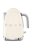 Smeg KLF03CREU Wasserkocher, 1,7 l, 2400 W, cremefarben