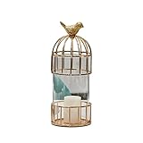 Kerzenhalter, goldener Vogelkäfig, Kerzenhalter, Ornamente, Licht, Luxus, Hochzeit, Fotografie, Requisiten, Esstisch im europäischen Stil, amerikanischer Stil, Retro-Kerzenhalter, Kerzenhalter (Größe: