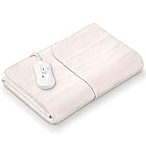 Sanitas SWB 20 Wärmeunterbett aus Vlies | mit Sicherheitssystem und 3 Temperaturstufen | einfache Fixierung auf Bett und Matratze | Waschbar bei 30⁰ | 150 x 80 cm, Beige