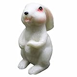 Poo4kark Fleischreiche Mikro-Kleinornamente, niedliche kleine Kaninchen, kreatives Basteln, Kuchendekoration, Cartoon-Puppen, Gartenarbeit Büro Tisch Set (B, One Size)