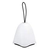 Lazmin112 Drahtloser -Lautsprecher, Tragbare Touch-Steuerung 8-Farben-LED-Nachtlicht Smart Speaker Nachttischlicht Lampe Unterstützt Speicherkarte und Freisprechanruf (Grau)