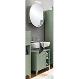 Lomadox Bad Waschplatz Badmöbel Set Set Spiegelschrank Waschtischunterschrank in Mint, B/H/T: ca. 65/200/33,1 cm