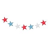 Vaguelly Papierbanner Blumengirlande Sternbanner Sterngirlande Banner Banner Kranz Dekorationsartikel Promi-Blumenring