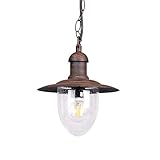 Gartenleuchte Solar Wegeleuchten Aluminium E27 Veranda Decke Anhänger Leichte Wasserdurchdringung der hängenden Beleuchtungskette Einstellbare Außenlampe for Innenhof Villa Pavillon Traube