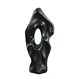 Vasen Bodenvase Dekoration Hohe Keramikvase Moderne Wohnkultur Verdrehte Hohe Blumenvase for Regal Wohnkultur Wohnzimmer Vase/Blumenvase (Color : Type C Black)