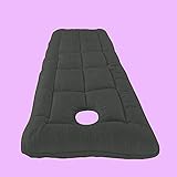 LAErper -Matratze Für Massagetisch, Schönheitsbettmatratze Topper Mit Gesichtsatmungsloch, Schwamm Futon -Schlafpad Für Schönheitssalon Massage Spa Center, Quadratkopf, Grau, 60 * 180 cm/Grau/80*190 c
