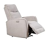 Funktionales Sofa, Multi-Winkel, verstellbare Liege, Sessel mit Fußstütze, geeignet für Lounge-Stuhl für Wohnzimmer/Schlafzimmer/Kino/Spiel (Hellgrau)