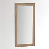 ARHome Wandspiegel, 120 x 60 cm, Rustikale Eiche, Spiegel, Made in Italy