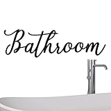Firulab Badezimmer Metall Wanddekoration – Splash Badezimmer Dekor Wandkunst | Schwarz Badezimmer Dekor Wandkunst Metall Buchstaben Schild Dekor Badezimmer Metall Kunst Wanddekoration