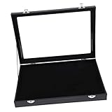 Cabilock 1 Stück Abzeichen Durchsichtige Schmuck-Organizer-Box Schmuck-Organizer Für Halsketten Schmuck-Aufbewahrungsbox Schmuck-Vitrine Display Abschließbare Aufbewahrungsbox