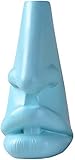 Ornament Figur Home & Office Decorationred hohe Blumenvase Gläser Stand Halter Spektakel Display Stand Sonnenbrille Brillenhalter Harz Blumentopf for Home Schreibtisch Dekorationen ( Color : Light Blu