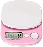 FURLOU Elektronische Waage, digitale Küchenwaage, elektronische Lebensmittelwaage, ABS-Kochwaage, Haushaltsgerät, LCD-Display, leicht zu reinigen Waagen