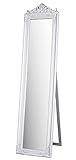 Ankleidespiegel Standspiegel Weiss Landhausstil Spiegel 180 x 44cm sna001 Palazzo Exklusiv