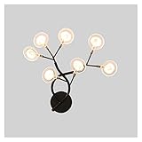 FXJ Wandlampen Kreative Firefly Wandlampe Moderne stilvolle Wandlampe Licht Schlafzimmer Nachttischlampe Wandleuchte Lampe für Wohnzimmer Esszimmer Ganglampen Home Room Decor Wandlampe (Schwarz a)