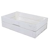 Kistenkolli Altes Land Schublade Weiss für Sitzkiste oberes Fach 47,5x29x13,5cm