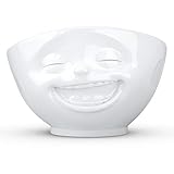 FIFTYEIGHT PRODUCTS / Tassen / Schale „Lachend“ (Porzellan, 500ml, weiß, Made in Germany)