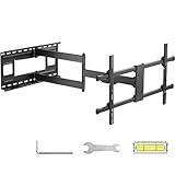 PUTORSEN 101 cm Wandabstand Langer Arm TV Wandhalterung Schwenkbar Neigbar max.VESA 800x400 mm für 43-80 Zoll Flach & Curved Fernseher oder Monitor bis zu 50 kg