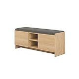 Miroytengo Schuhregal Eimer mit Sitz in Safir 110 x 43 x 37 cm
