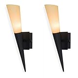 Led Wandfackel Liverpool,Wandleuchte,mediterrane Wandlampe,Leuchte,Lampe,Fackel,rostbraun (2 Stück) Leuchtmittel Austauschbar