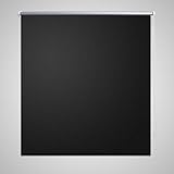 Furnituredeals Seitenzugrollos Verdunkelungsrollo Verdunklungsrollo 80 x 175 cm schwarz Material£º100% Polyester Springrollos