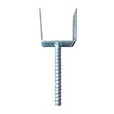 Stützenfuss vz U-Form 121 mm, Montage in Beton