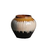 Dekorative Vase Keramikvase, Bodenvase, Arbeitsplatte, Ornamente, Wohnzimmer, Flur, Eingang, dekorativ, einfache getrocknete Blumenarrangements, Vintage-Vase Vase (Size : 001)