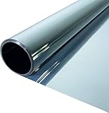 SOLAR-TEC Premium Spiegelfolie 200 x 76cm – Sonnenschutz – 99% UV-Schutz – Sichtschutz – 55% Wärmereflektion – Fensterfolie – selbstklebend – für Außen und Innenmontage