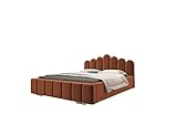 Polsterbett mit Bettkasten BOXSPRING Bett 03-140x200 - Rust (Trinity 25)