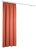 Webschatz Gardine Erwachsene-Unisex Terracotta 140x225
