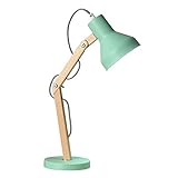TEmkin Einfache kleine Neue Tischlampe aus Holz aus Schmiedeeisen, nordische Lampe, einfache Moderne kreative Forschung, Lernen, Falten, Arbeiten, Lesen, Massivholz, Lichtquelle