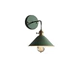 OSKOUR Wall lamp, Wandleuchte Moderne Industrie Jahrgang E27 Pendelleuchten Fassung mit Lampenschirm Wandleuchten Lampe Wohnzimmer/Café/Bar/Schlafzimmer/Esszimmer Sconces, Farbe: C (Color : A)
