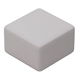 PU Leder Ottomane, 3D Weben gepolstert Fußstütze Hocker, Moderne Akzent stabilen Holzrahmen Fuß Hocker für Wohnzimmer Schlafzimmer (48x30cm(18.9x11.8in), Beige)