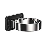 HEIMP Fönhalterung Multifunktions-Wandhalterung aus Metall for Badezimmer, stanzfreies Gestell, langlebiger Ständer, Föhnhalter, Waschraumzubehör, schwarz, Haartrocknerhalter Halterungen (Color : Bla