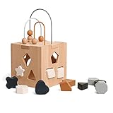 Montessori Puzzle Bildung Stapeln Spielzeug Holzkiste Spielzeug Silikon Geometrische Form P2T6 Bab Für Kleinkind Form Blöcke Spielzeug Passende