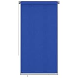 Außenrollo, YUMENG Verdunklungsrollo, Rollo Verdunkelung, Klemmrollo, Sonnenschutzrollo, Fenster Verdunkelung, Roller Vorhang, 120x230 cm Blau HDPE