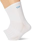 Wilson Herren Crew 8y51 Socken, Weiß, 39-42 EU