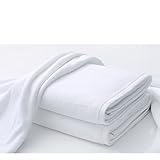 ESCOLL Handtuch Badetuch Großes Hotel Weißes Baumwollbad Handtuch Für Erwachsene Handtücher Badezimmer Beach Handtuch/Weiß/180 * 80Cm 700G