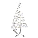 TOYANDONA Mini Weihnachtsbaum Kristall Tannenbaum LED Licht Künstlicher Christbaum Strass Kugeln Deko beleuchtete Kleine Miniatur Tanne Tischdeko für Xmas Party Kinderzimmer Weihnachtsdeko