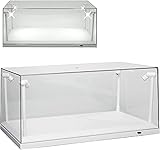 Klarsichtbox Vitrine mit LED-Beleuchtung weiß für 1:18 Modellautos, 4 LED-Lampen / Triple9