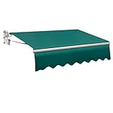 Markise Teleskop-Regenüberdachung Shop Villa Balkon Outdoor Elektrisch Handkurbel Aluminiumlegierung Markise (6 m x 2 m, 3 m x 2,5 m, 4 m x 2,5 m, 5 m x 2,5 m) (Größe: 5 m x 2,5 m)