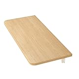 Wandmontierter Tisch mit Drop-Leaf-Top Klappbarer schwimmender Schreibtisch Hängender Laptop-Tisch Küchen-Esstisch für Arbeitszimmer, Schlafzimmer und Badezimmer (Color : Natural, Size : 45x