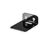 Allayu Wandmontierter Router Halter DVD Player Aufbewahrungsständer Büro Hotel Wohnzimmer Schlafzimmer Stanzfreies Regal, Schwarz, S