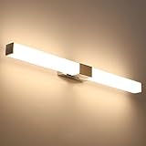 Klighten LED Spiegelleuchte Bad 80cm, 16W Spiegellampe IP44 Wandleuchte Bad, Badezimmer Badlampe für Spiegel Badspiegel Lampe, 1360 Lumen, Warmweiß 3000K