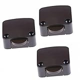 3x Türkontaktschalter Schrank Schalter Kontaktschalter 2A 250V Truhenschalter Türschalter für Möbeltür Taster Möbelschalter Lichtschalter | braun