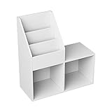 Oskar-Store Livinity Kinderregal Conny 72x79cm, Weiß, Bücherregal mit Ablagen für Faltboxen