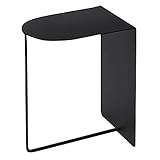 Beistelltisch Metall-Couchtisch Sofa-Beistelltisch Moderner Stil Tragbar für Wohnzimmer Schlafzimmer,Black,40 * 30 * 50cm